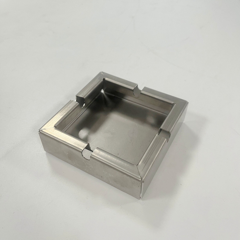 Custom Logo High Quality Metal Stamping Parts Logo Shape Metal Stainless Steel Metal Smoking Cigar Ashtray