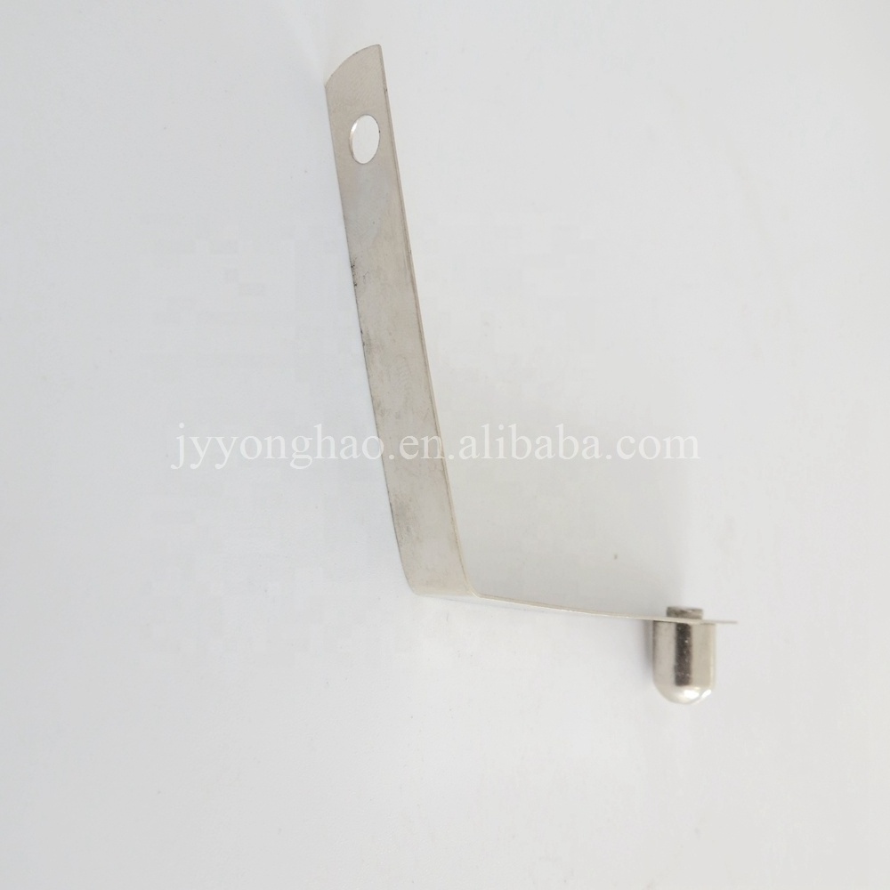 Custom type lock button spring clip for tent telescoping pipe