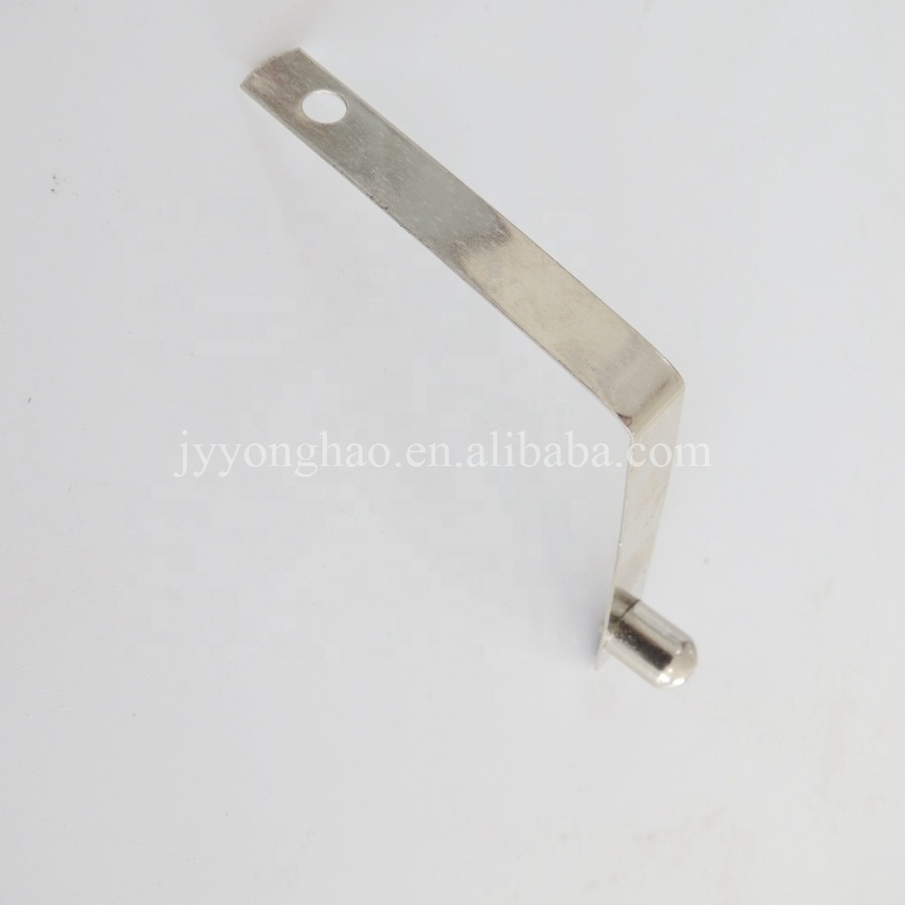 Custom type lock button spring clip for tent telescoping pipe