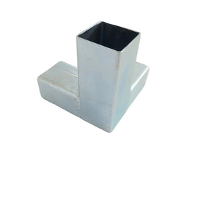 Factory custom aluminum square tube joint connector for copper connecting pipe rods