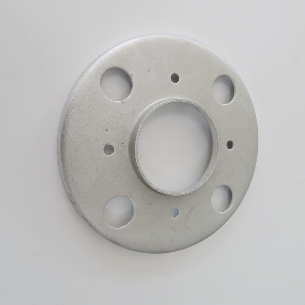 Factory custom metal flange deep drawn stamping part aluminum pipe fittings home decoration floor flange aluminum flange