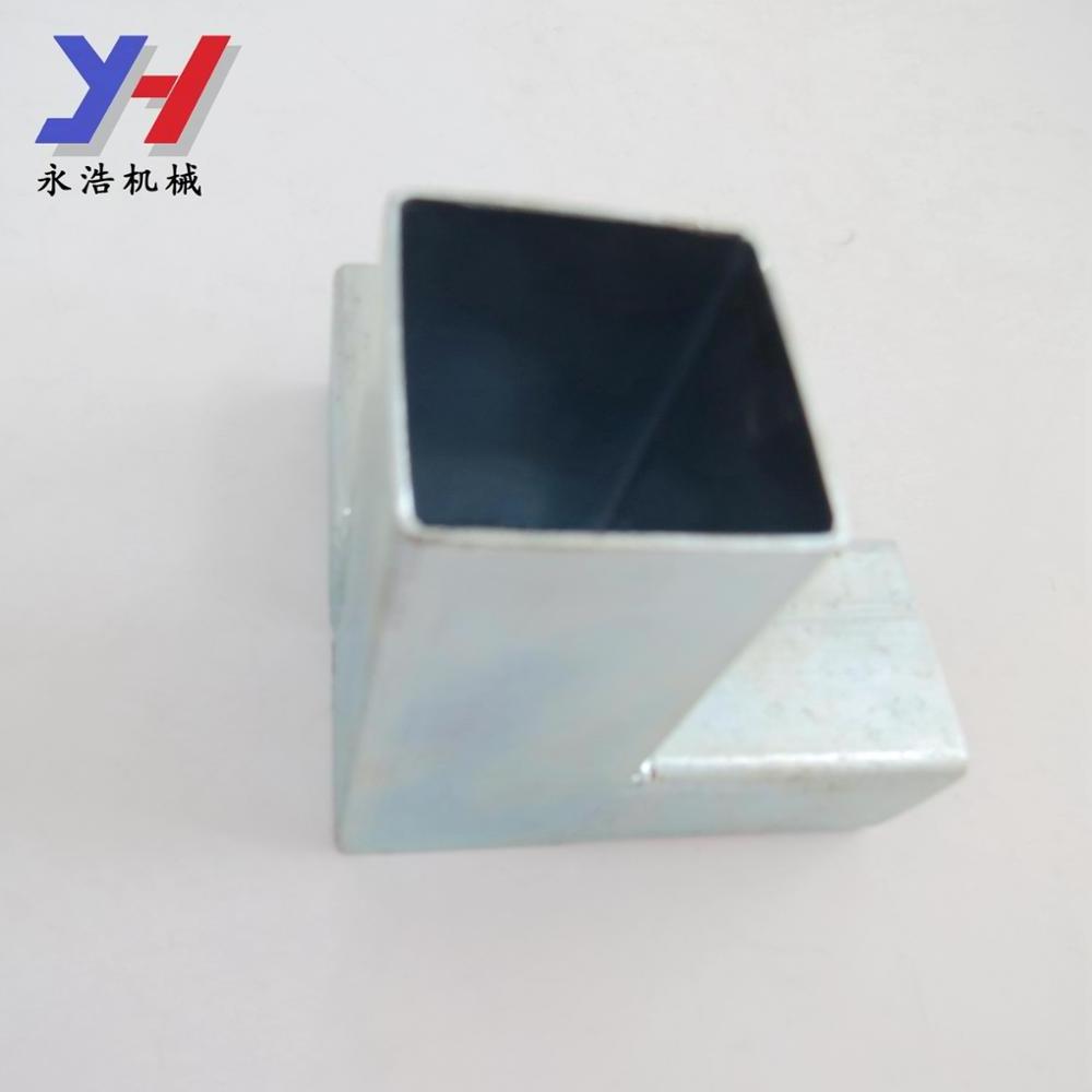 Factory custom aluminum square tube joint connector for copper connecting pipe rods