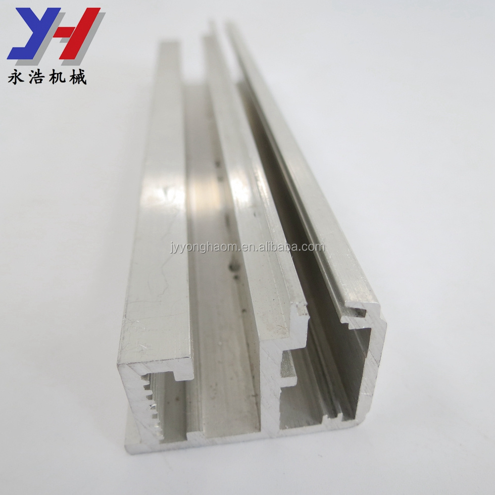 Custom made extruded aluminum sliding window channel