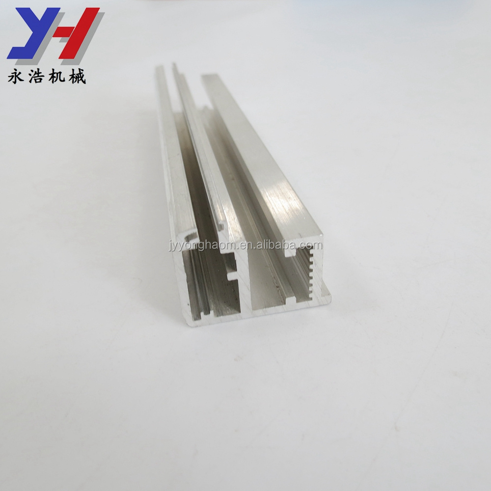 Custom made extruded aluminum sliding window channel