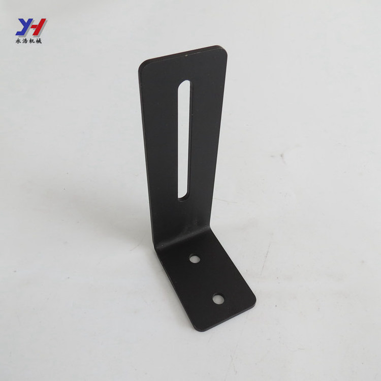 OEM ODM Robot Servo L Brackets Type Mount Mechanical Smart Car Black Anodized Aluminum