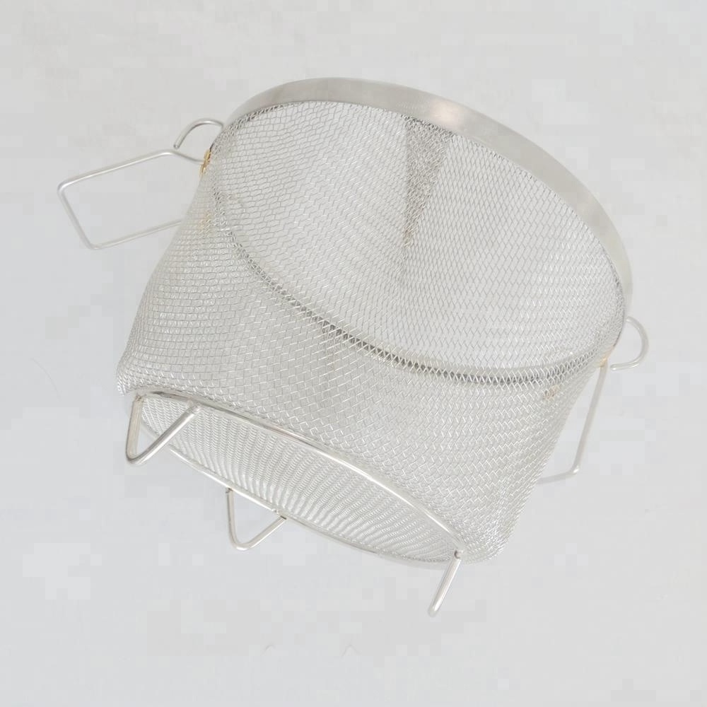 Customized stainless steel wire mesh festival gift basket