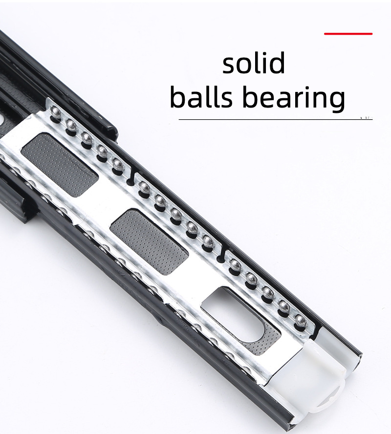 3-Fold Full Extension Kitchen Drawer Runners Ball Bearing Drawer Slide For Cabinet Accessories Drawer channel