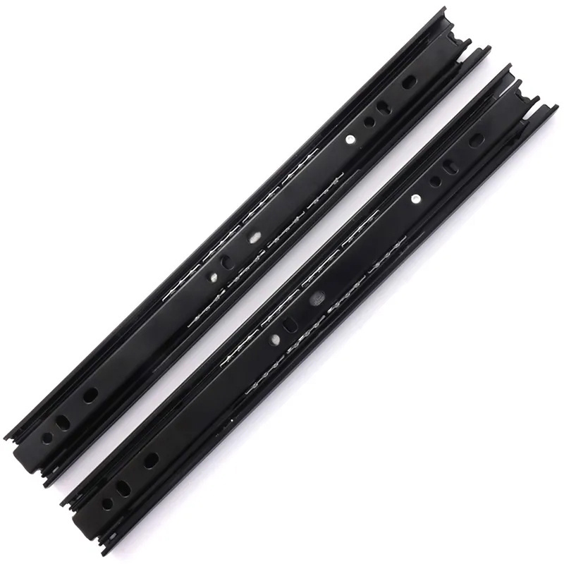 furniture hardware kitchen 45mm cabinet drawer channel metal telescopic channel Iron drawer slides