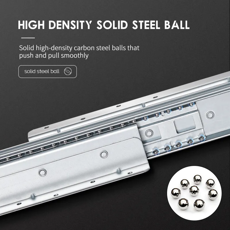 Bottom Mounted Drawer Slides Ball Bearings Full Extension Heavy Duty Stair Undermount Drawer Slides