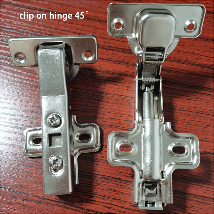 Special angel 90 degree furniture hinges self closing clip on hinge