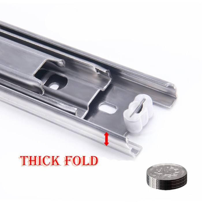 American type drawer slides soft close full expand telescopic runner