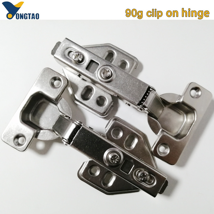 2D MS clip on hinge 35mm cup 90g wooden door automatic hinges hydraulic self closing hinge