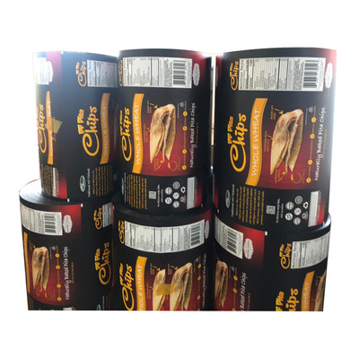 Custom Print Flexible Food Packaging Roll Stock Film Chips Packaging Bag Printing Plastic Snack Sachet Packaging Film