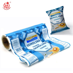 China Factory Custom Printed Food Grade Laminate Wrapping Plastic Sachet Flexible Food Packaging Roll Film For Semolina Coarse