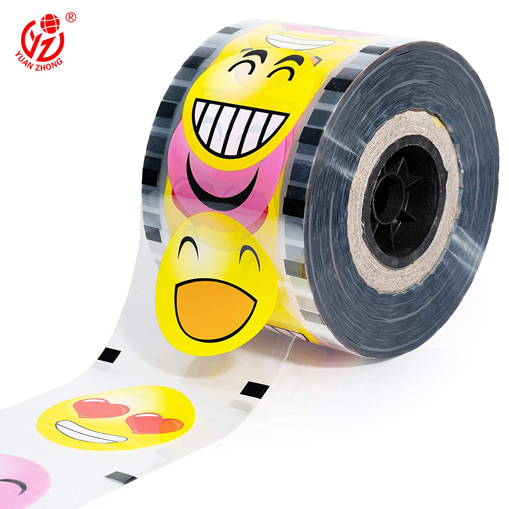 Customized Print Logo Membrane Waterproof  CPP/PET Boba Bubble Tea Milk Plastic Roll Packaging Cup Sealing Film For Cups