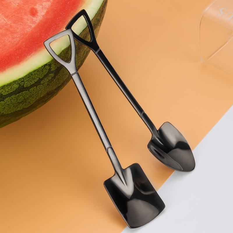 18/10 Stainless Steel Shovel Watermelon Spoon Party Square Shape PVD  Ice Cream Scoop