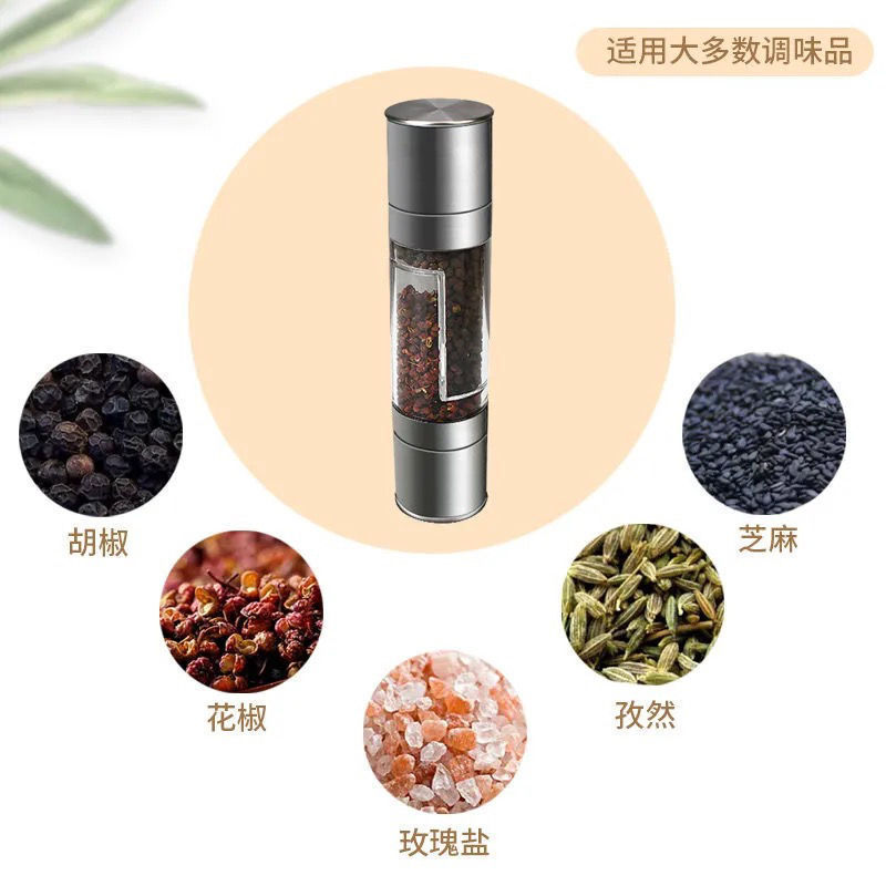 Restaurant manual stainless steel salt and pepper grinder kitchen freshly ground spice grinder