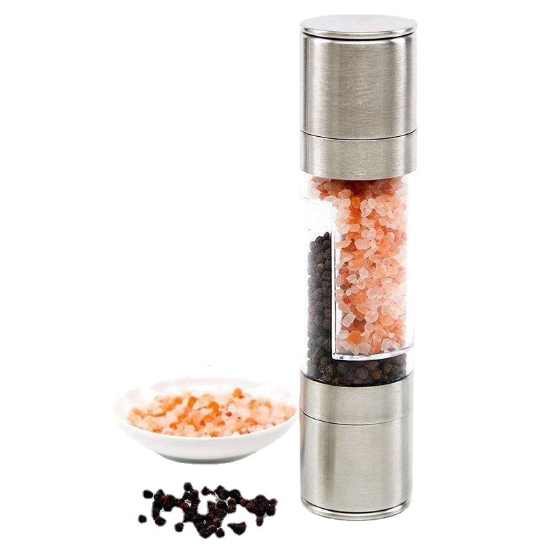 Restaurant manual stainless steel salt and pepper grinder kitchen freshly ground spice grinder