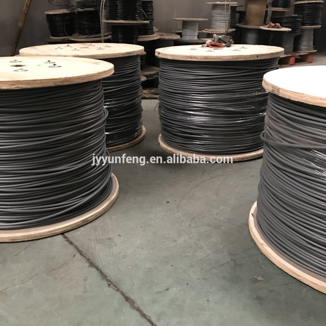 Black Color Nylon Coated Galvanized Steel Wire Rope