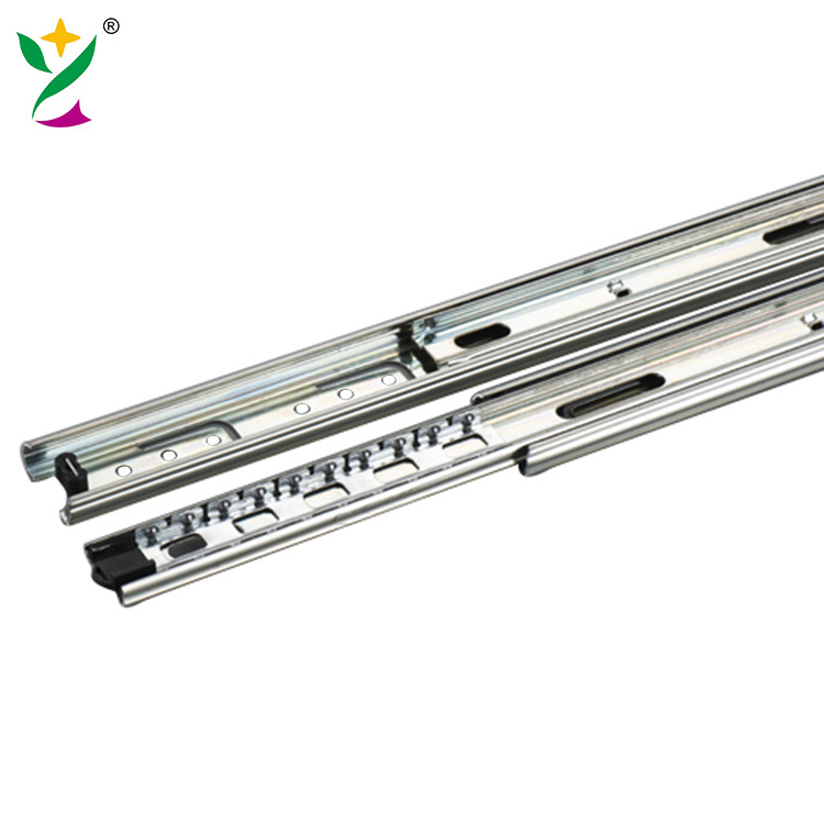 YUXING Furniture Full Extension Heavy Duty Telescopic Drawer Slides Rails Ball Bearing Locking Drawer Slide