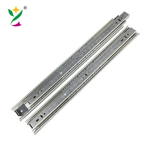 YUXING kitchen hardware soft close heavy duty telescopic channel slide out under mount drawer slides