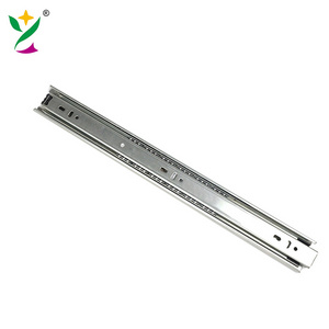 YUXING Full extension kitchen telescopic channel slide  push open soft close telescopic drawer slide