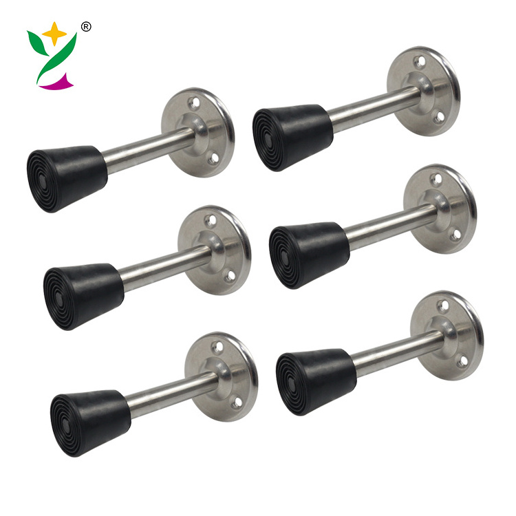 YUXING Stainless Steel Doorstop Bumper Buffer Wall Protector Silent Long Door Holder Door Stopper