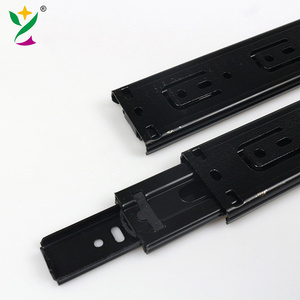 YUXING mepla drawer slide 3 fold damper basket drawers channel push to open hidden telescopic rails soft close drawer slide