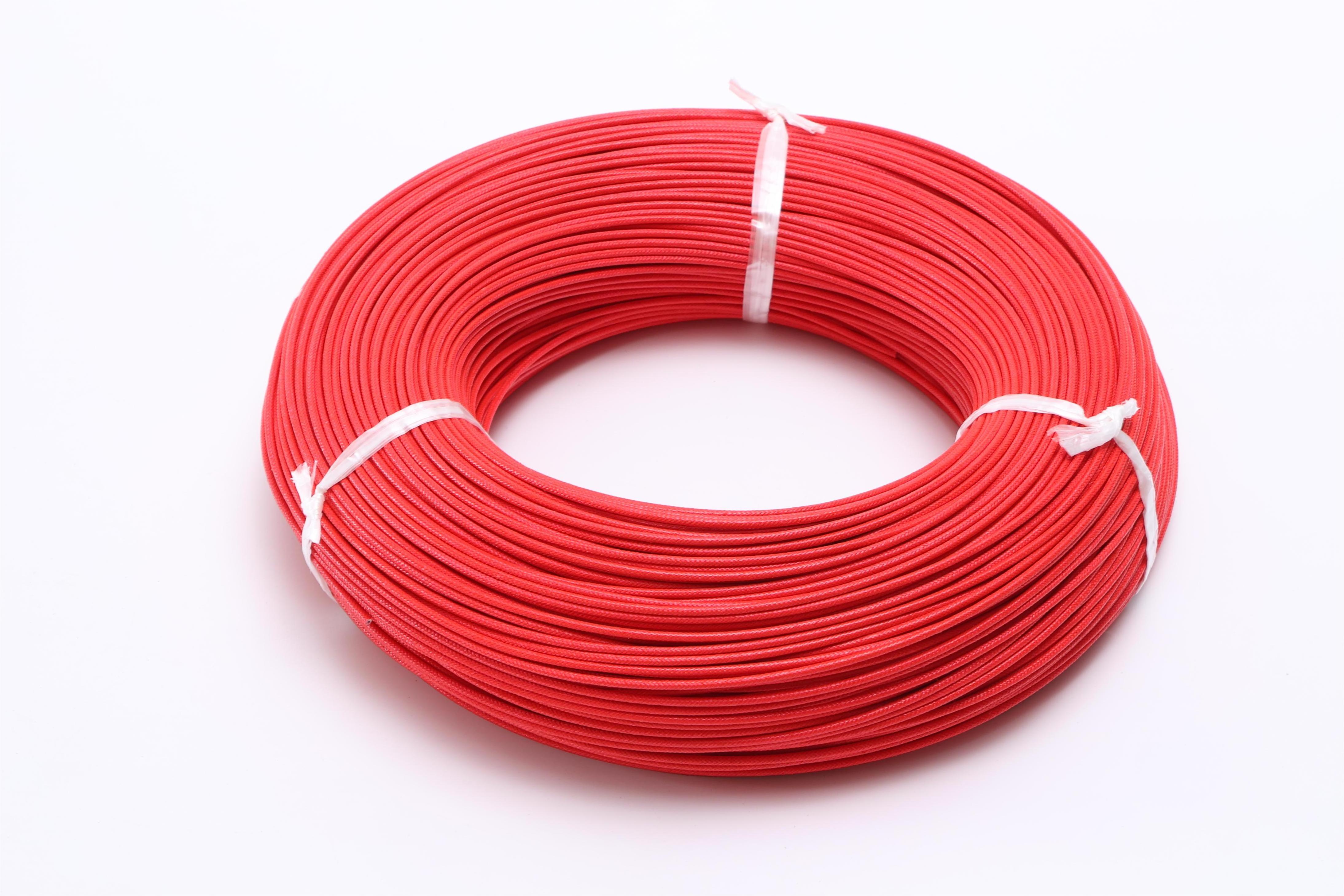 Electrical Wire Silicone Rubber Cable 26 24 20 18 16awg Tinned Copper Silicone Braided Wire UL3122 Fiberglass Insulated Cable