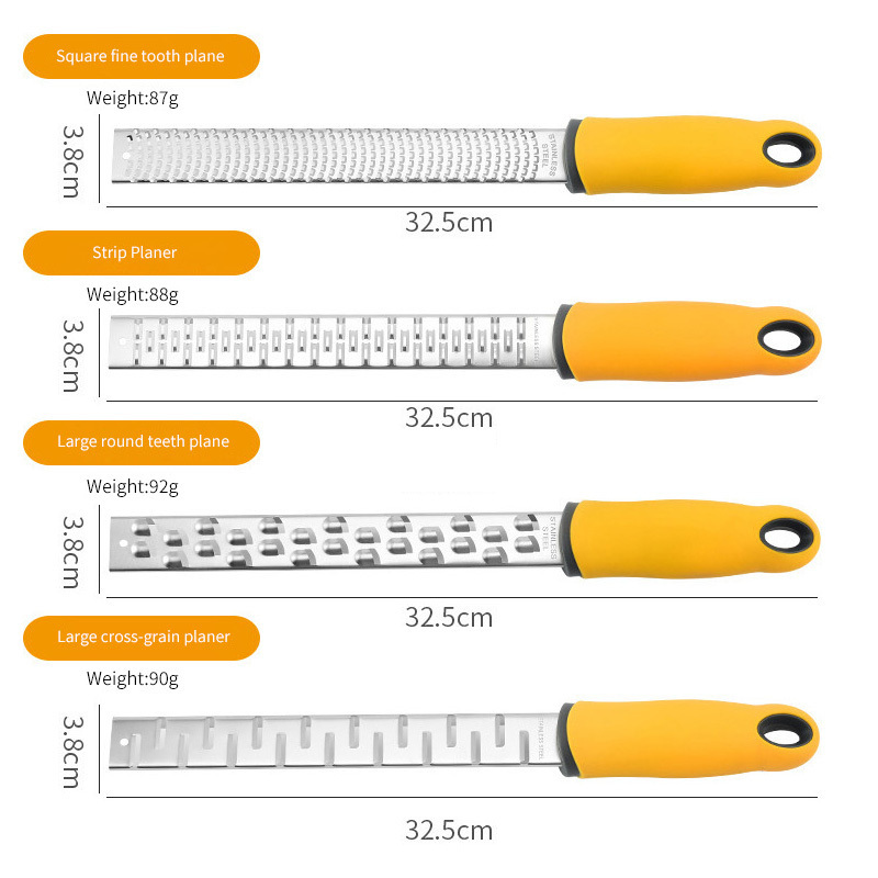 Kitchen Gadgets Stainless Steel Sharp Blade Fruit Tool Vegetable Garlic Cheese Grater Citrus Lemon Zester With Handle