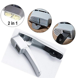 Aluminum Alloy Garlic Press And Garlic Slicer 2 in 1 Ginger Chopper Garlic Press Crusher