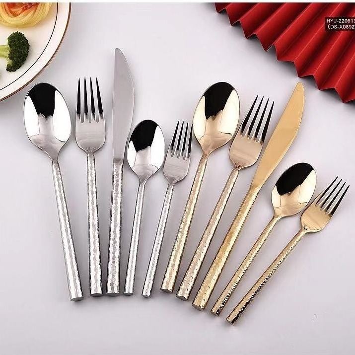 Luxury Cutlery 18/10 Stainless Steel Silverware Flatware Forks Spoons Knives Utensil Set