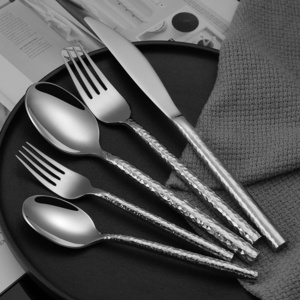 Luxury Cutlery 18/10 Stainless Steel Silverware Flatware Forks Spoons Knives Utensil Set