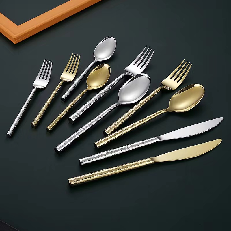 Luxury Cutlery 18/10 Stainless Steel Silverware Flatware Forks Spoons Knives Utensil Set