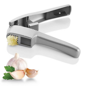 2 in 1 Garlic Press And Garlic Slicer Aluminum Alloy Ginger Chopper Garlic Press Crusher