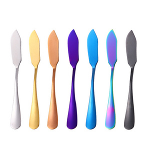 High Quality Kitchen Cutlery Cheese Dessert Knives Stainless Steel Butter Knife