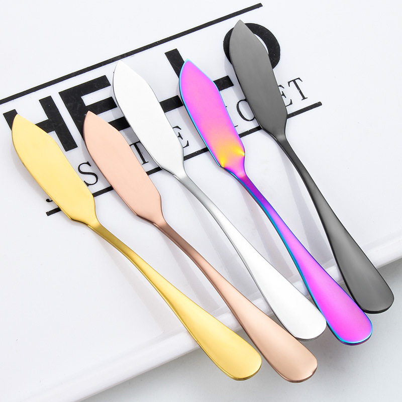 High Quality Kitchen Cutlery Cheese Dessert Knives Stainless Steel Butter Knife