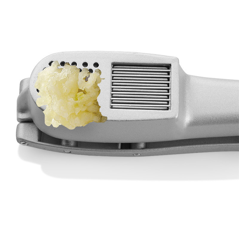 2 in 1 Garlic Press And Garlic Slicer Aluminum Alloy Ginger Chopper Garlic Press Crusher