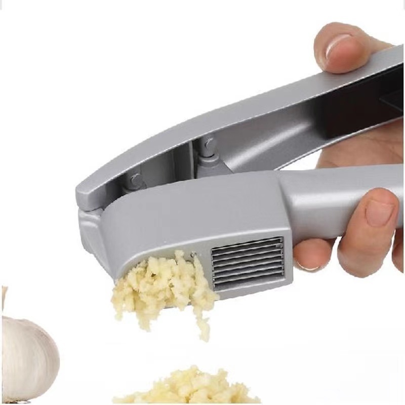 2 in 1 Garlic Press And Garlic Slicer Aluminum Alloy Ginger Chopper Garlic Press Crusher