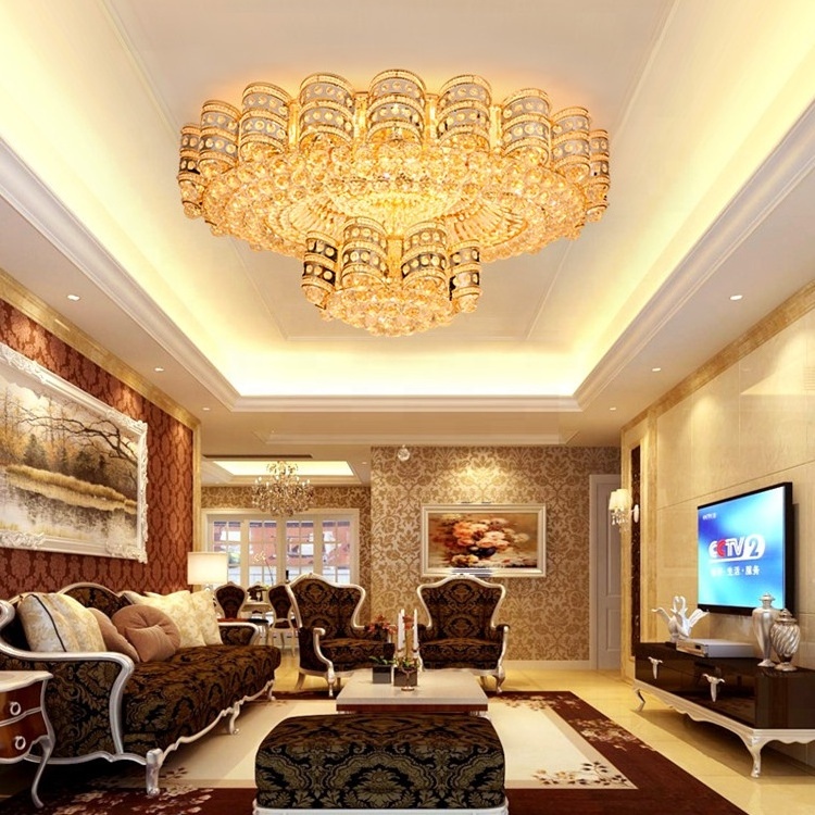 Fancy decorative art nordic hotel luxury villa design home living rooms modern led crystal ceiling light