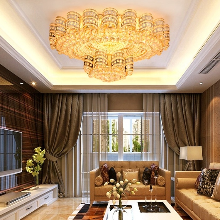 Fancy decorative art nordic hotel luxury villa design home living rooms modern led crystal ceiling light