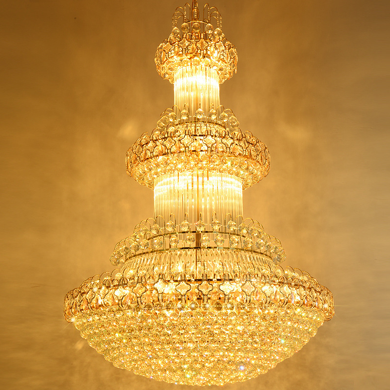 JYLIGHTING Crystal Chandelier Ceiling Hanging Lamps Luxury Chandelier for Staircase Living room Hotel Villa mosque