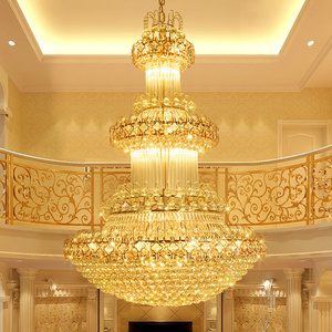 JYLIGHTING Crystal Chandelier Ceiling Hanging Lamps Luxury Chandelier for Staircase Living room Hotel Villa mosque