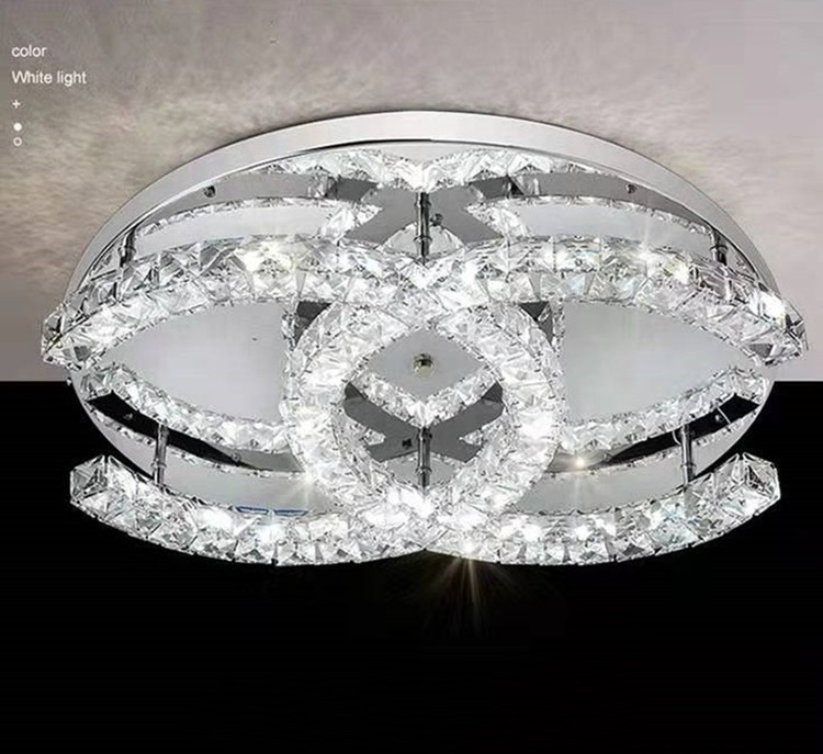 indoor artistic manufacturer decorative hotel dining shining stainless steel luxury led crystal ceiling light