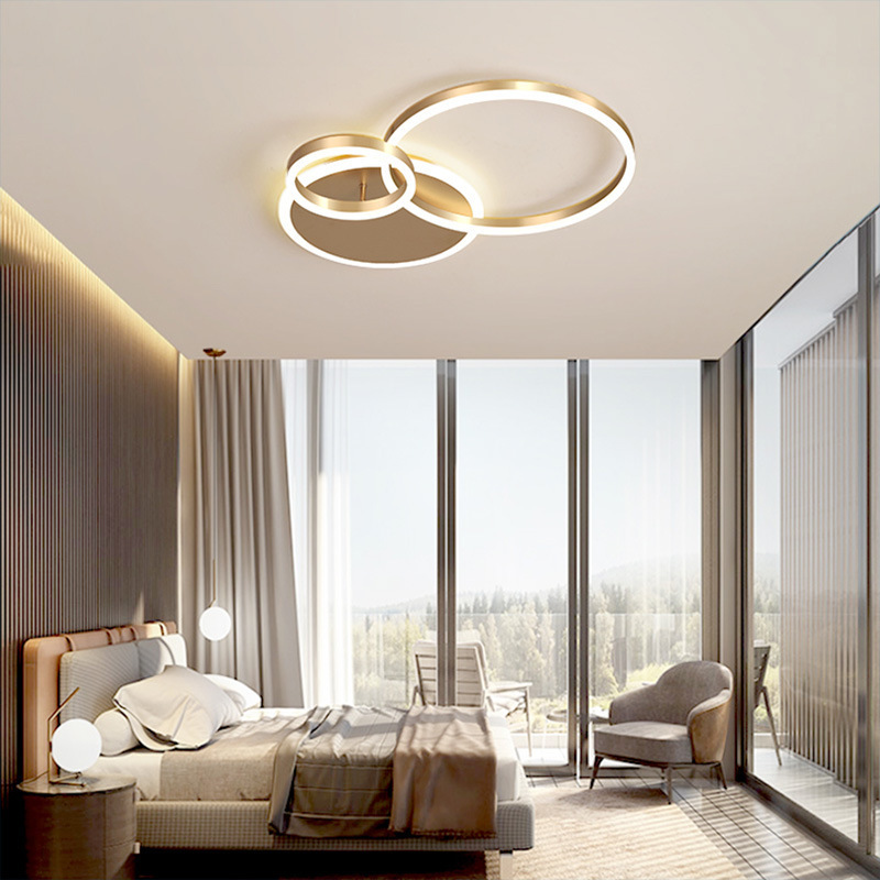 Led ceiling lamp bedroom master bedroom new room lamp living room crystal romantic wedding room forest lamps