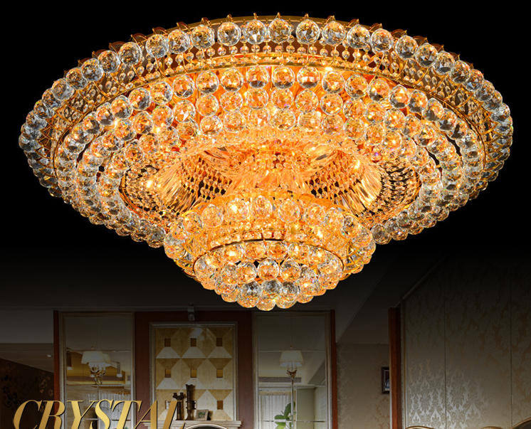 JYLIGHTING High quality nordic modern crystal led ceiling light pendant flush lamp ceiling crystal lamp