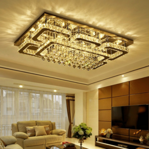 JYLIGHTING wholesale high quality modern  indoor home decorative lighting square led crystal ceiling light