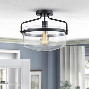 JYLIGHTING Factory Direct Sale Nordic modern led ceiling lamp dinning room glass ceiling lamp