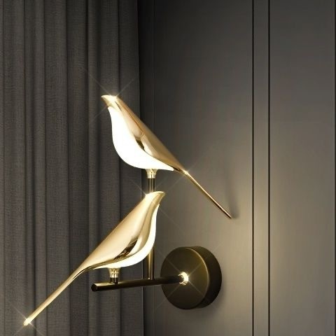 JYLIGHTING Modern Nordic LED Bird Chandelier Simple Decorative Metal Light with Adjustable Beam Angle Home Dining Room Kitchen