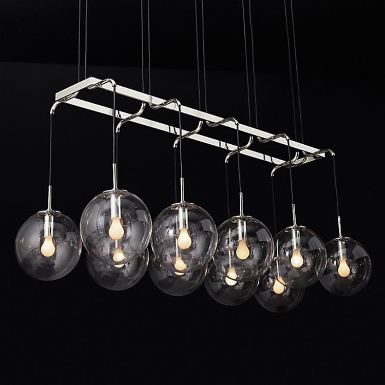 JYLIGHTING Creative Art Molecule Hall Living Room Restaurant Suspension Light Fixtures Minimalist Design Glass Ball Chandelier